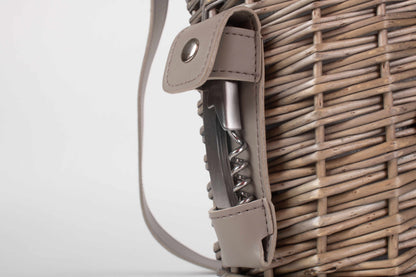 SINGLE BOTTLE & 2 CARTRIDGE GLASS CARRIER with SHOULDER STRAP