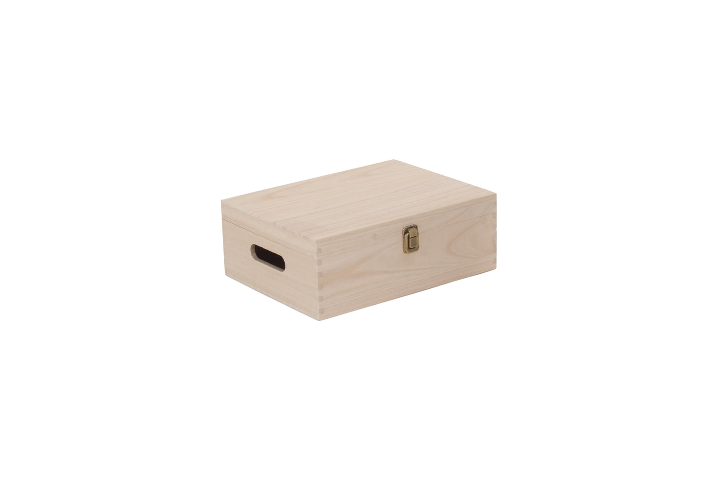 12" UNVARNISHED WOODEN BOX