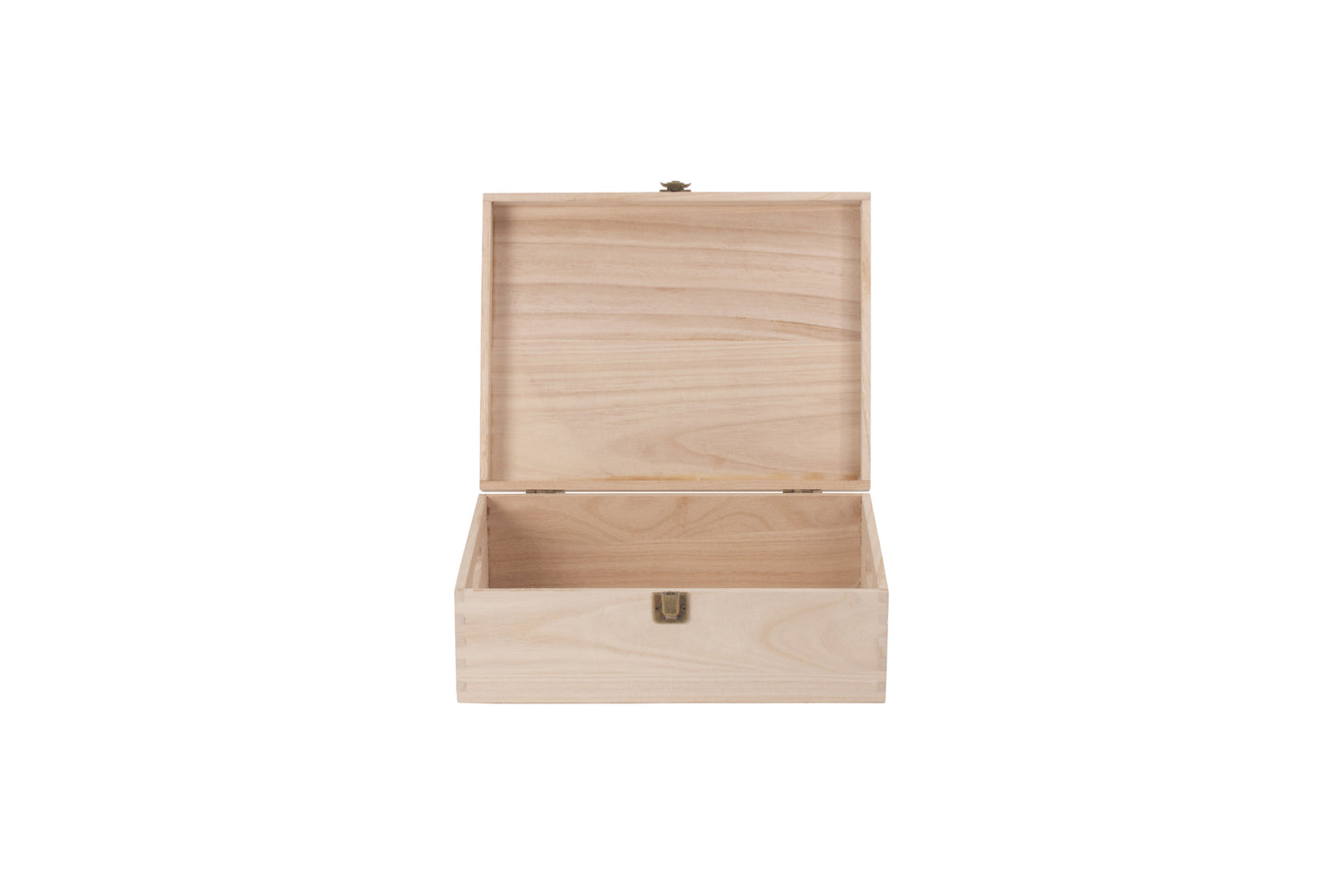 12" UNVARNISHED WOODEN BOX