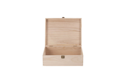 12" UNVARNISHED WOODEN BOX
