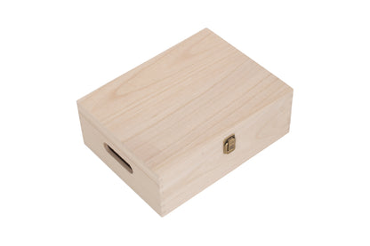 12" UNVARNISHED WOODEN BOX
