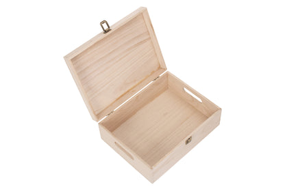 12" UNVARNISHED WOODEN BOX