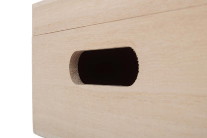 12" UNVARNISHED WOODEN BOX