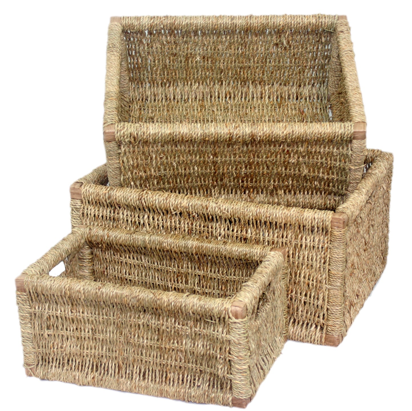 EXTRA LARGE SEAGRASS STORAGE BASKET