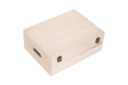 14" UNVARNISHED WOODEN BOX