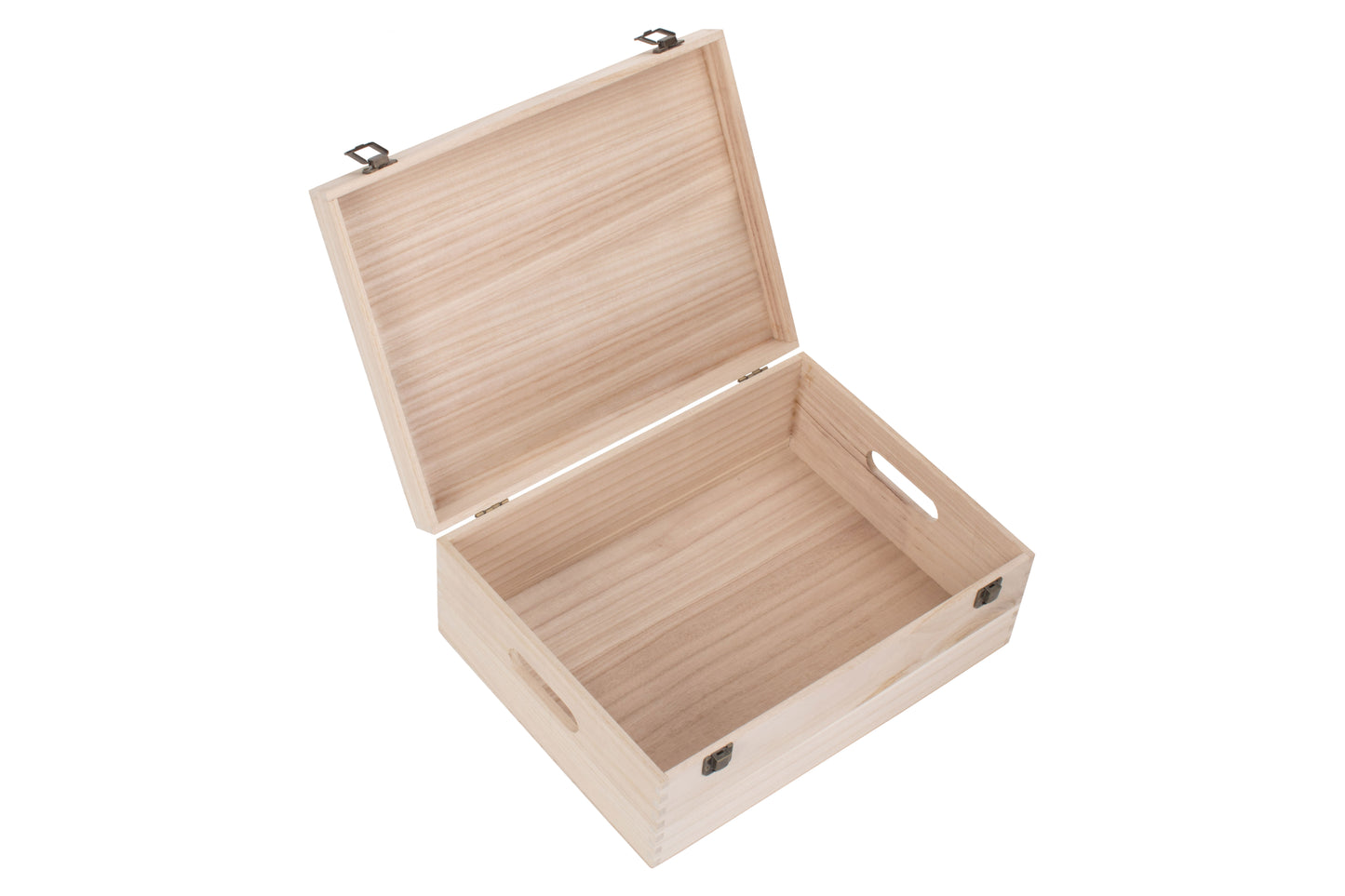 14" UNVARNISHED WOODEN BOX
