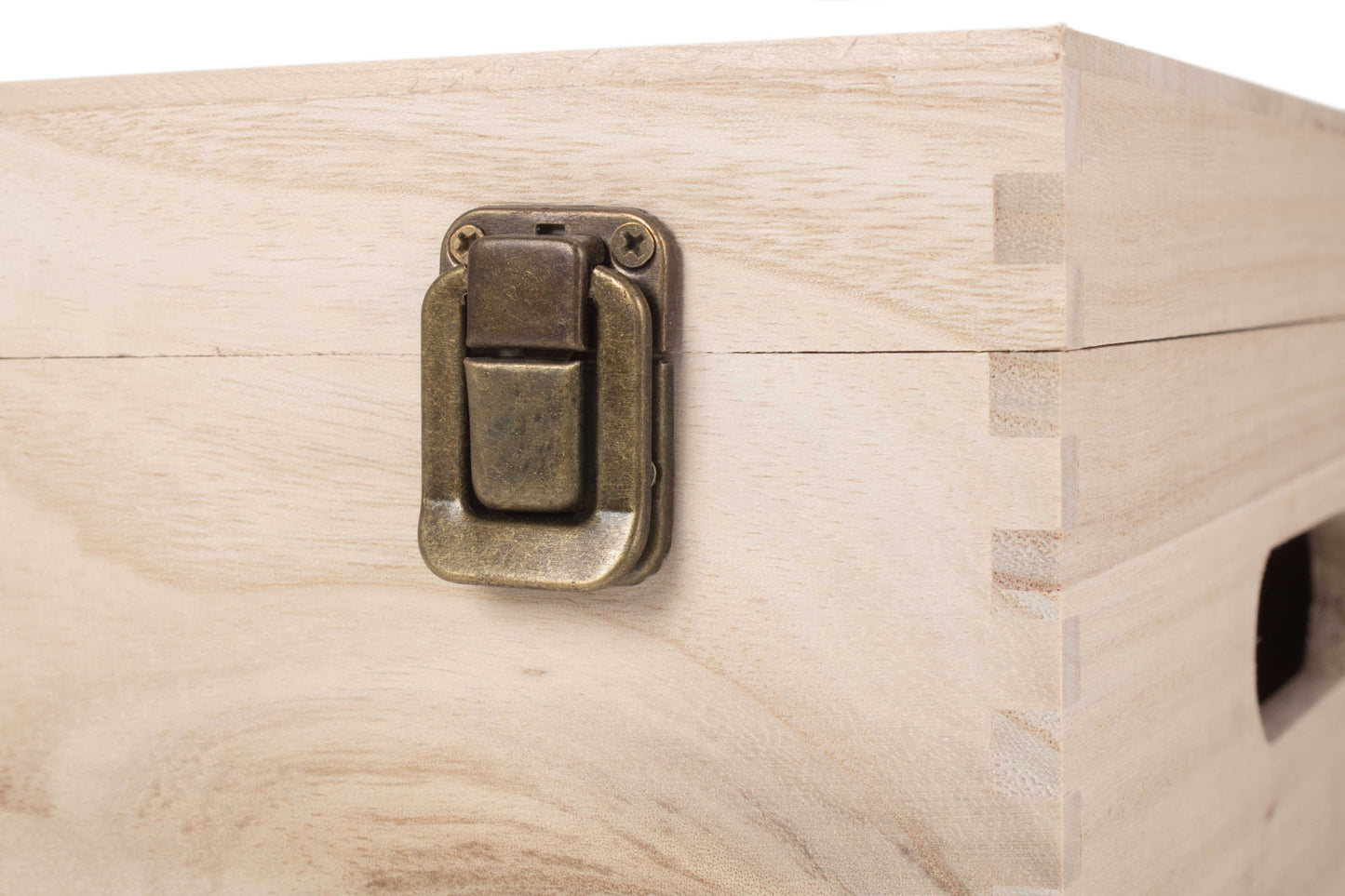14" UNVARNISHED WOODEN BOX