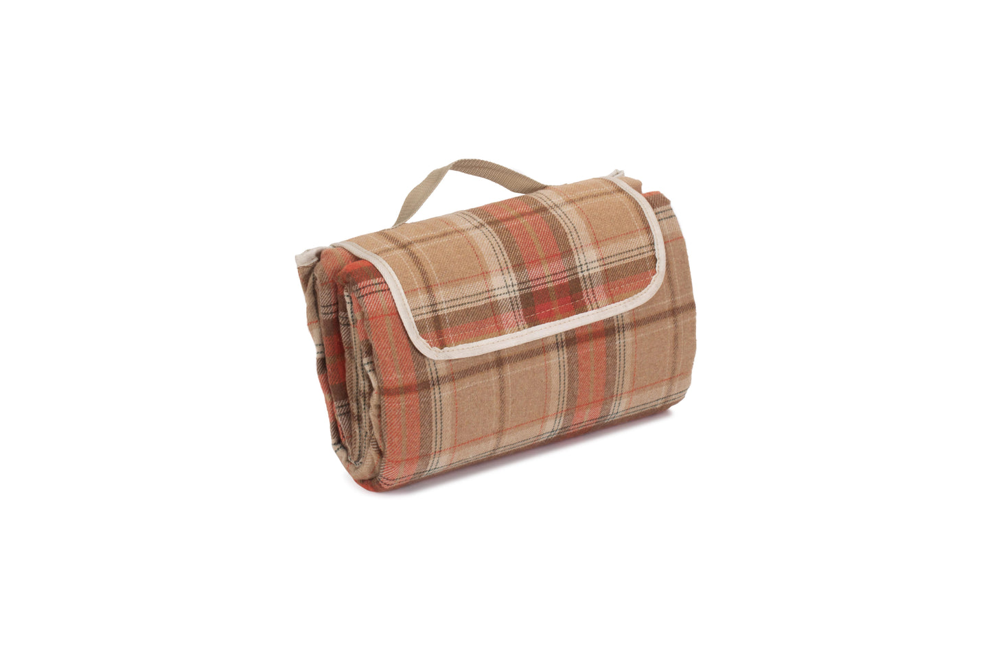 AUTUMN RED TARTAN PICNIC BLANKET
