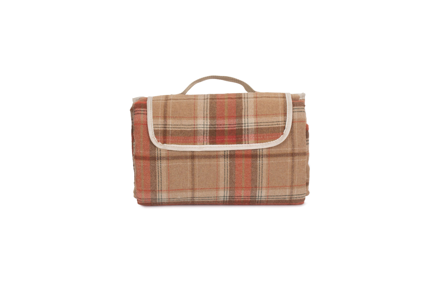 AUTUMN RED TARTAN PICNIC BLANKET