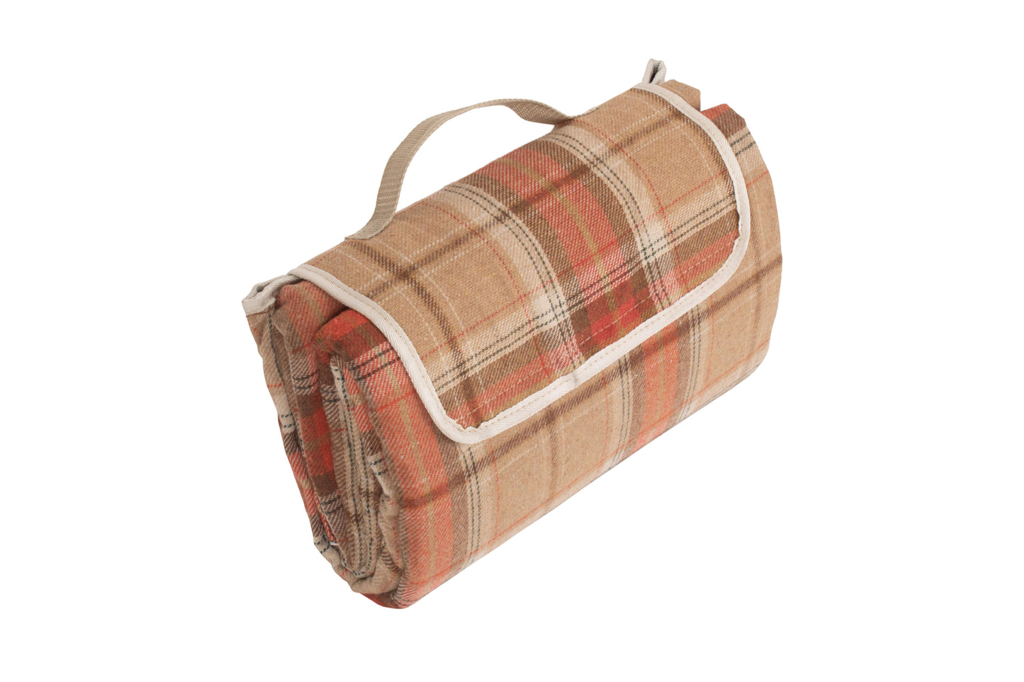 AUTUMN RED TARTAN PICNIC BLANKET