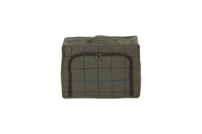 GREEN TWEED COOLER BAG