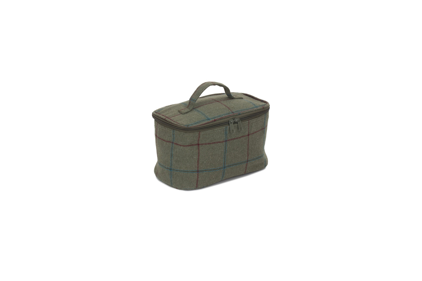 SMALL GREEN TWEED COOLER BAG