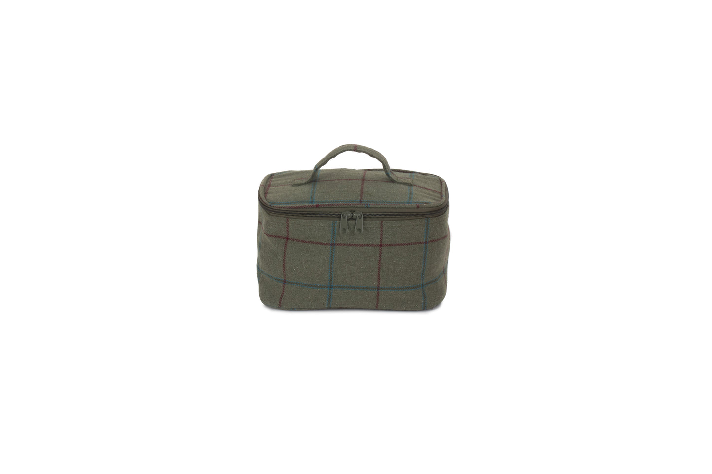 SMALL GREEN TWEED COOLER BAG