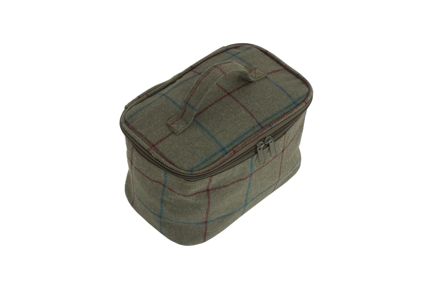 SMALL GREEN TWEED COOLER BAG