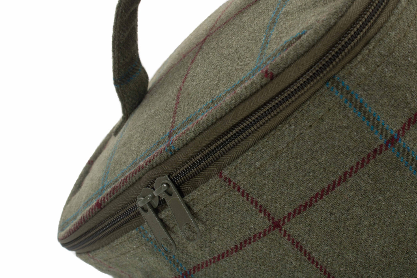 SMALL GREEN TWEED COOLER BAG