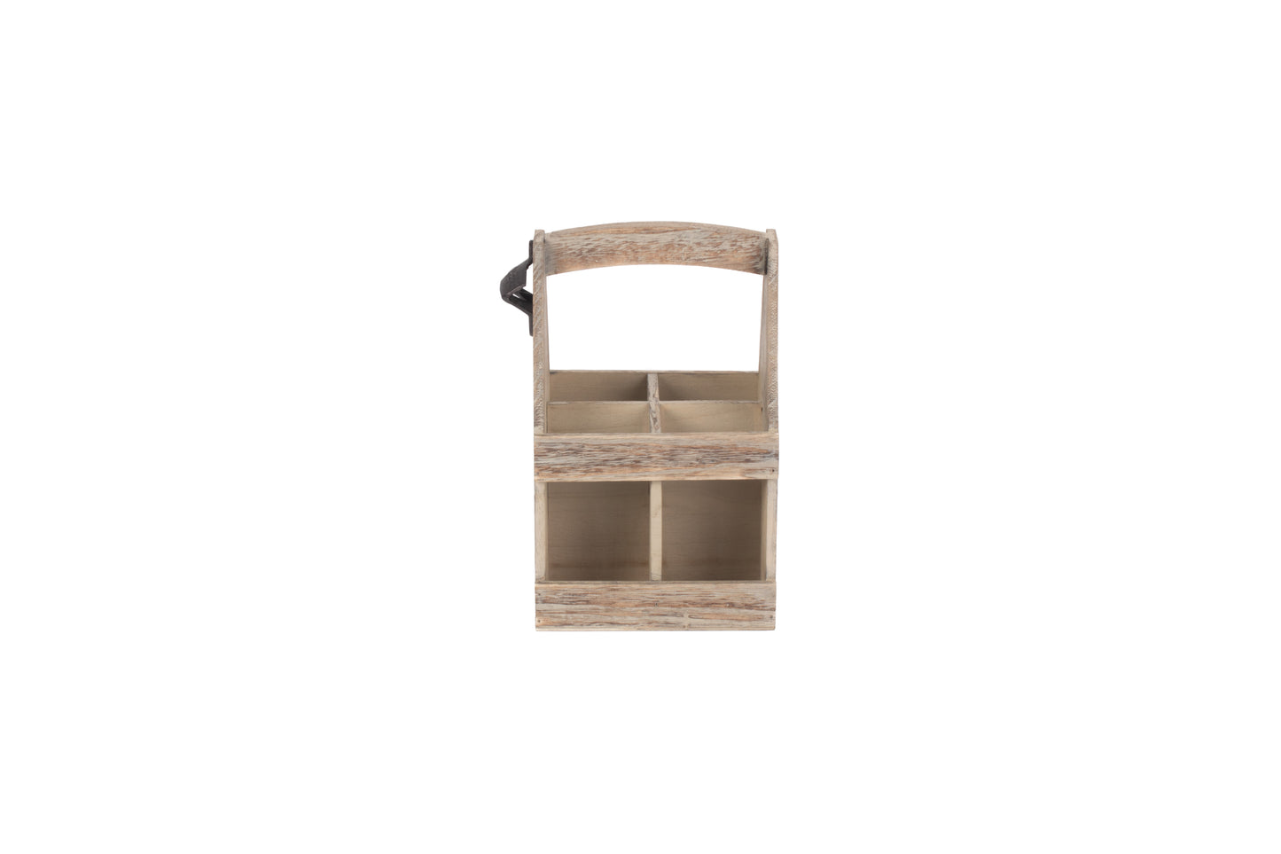 OAK EFFECT 4 BEER BOTTLE CARRIER with BOTTLE OPENER