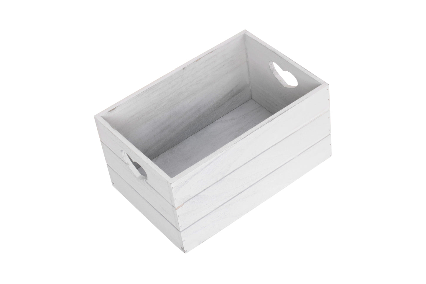 SMALL VINTAGE HEART CUT-OUT CRATE