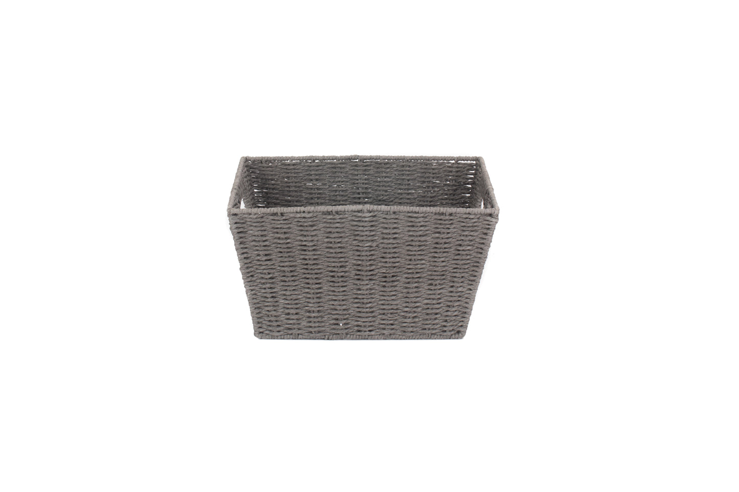DEEP GREY PAPER ROPE TRAY - SMALL