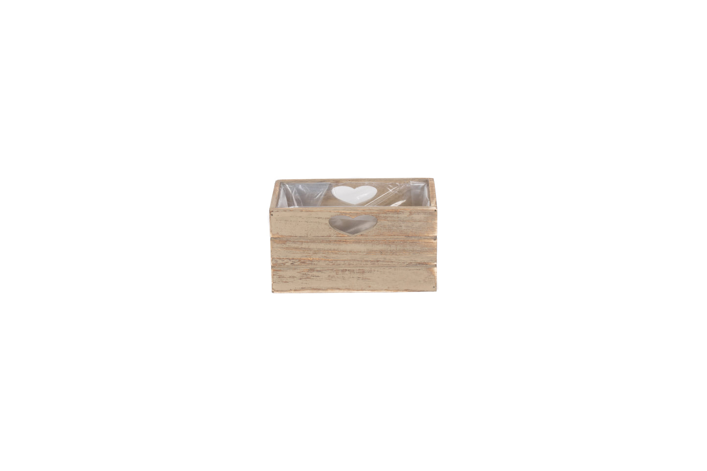 OAK EFFECT PLANTER with PLASTIC LINING