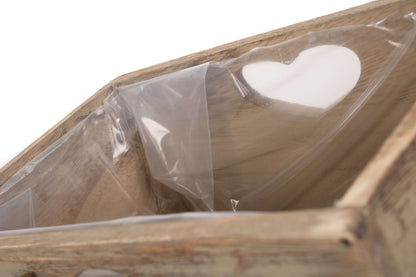 OAK EFFECT PLANTER with PLASTIC LINING