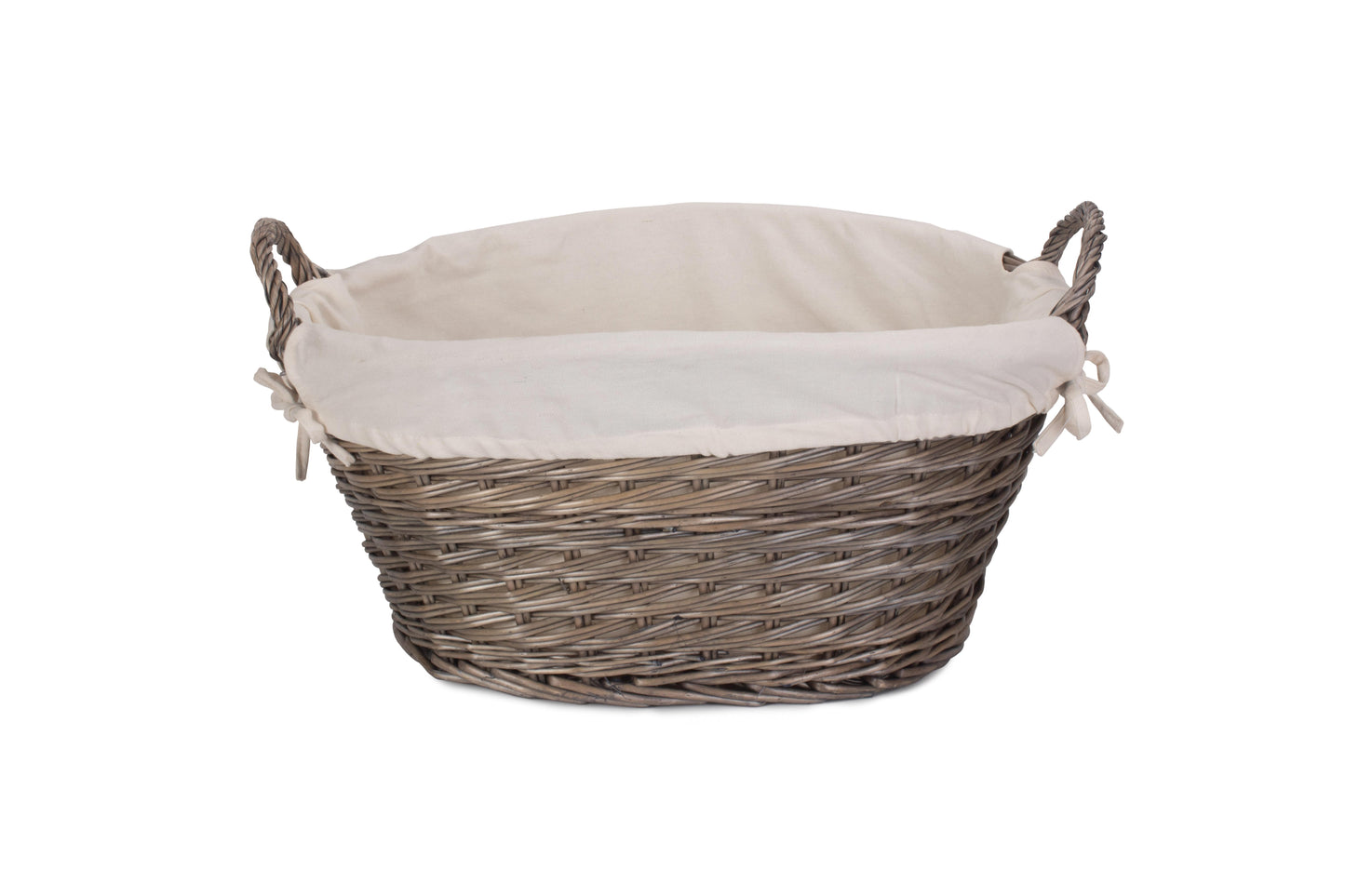 SMALL WASH BASKET with WHITE LINING
