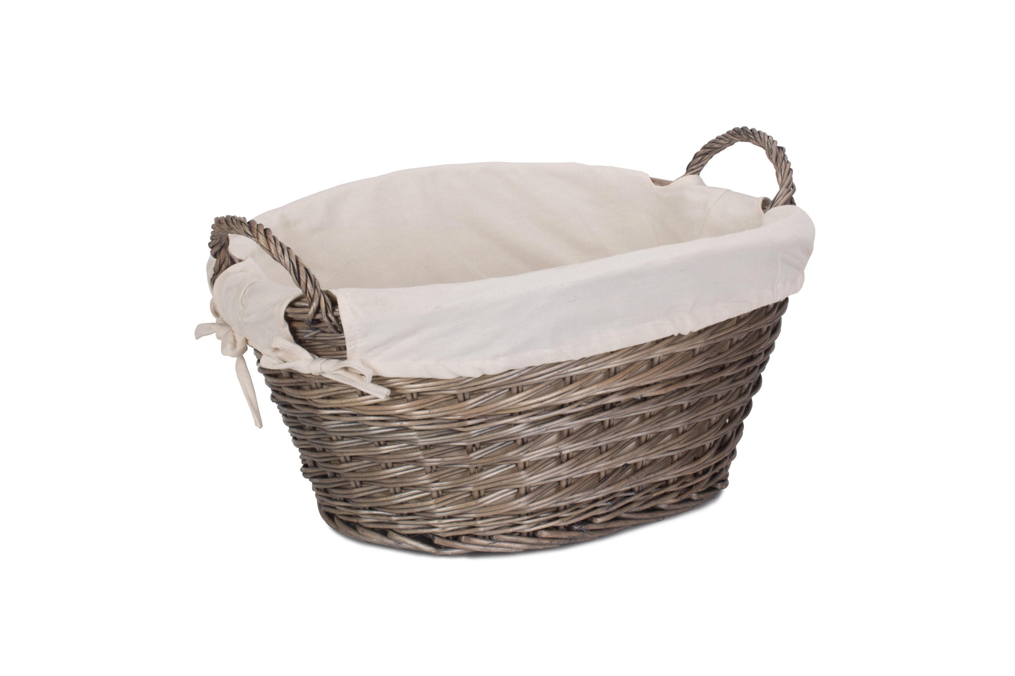 SMALL WASH BASKET with WHITE LINING
