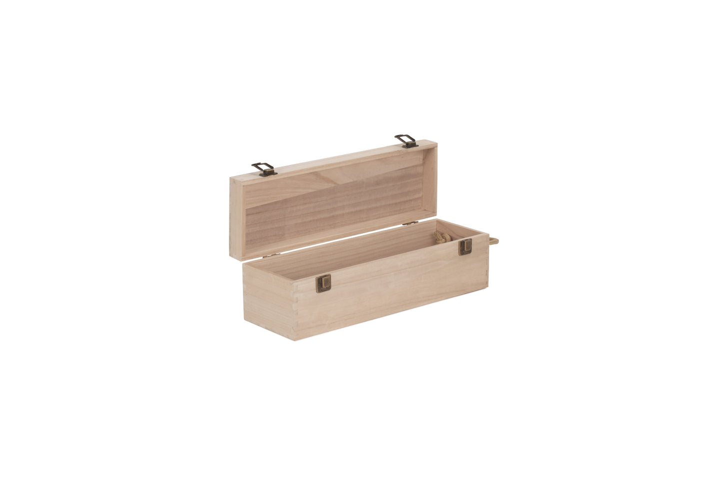 SINGLE BOTTLE HINGED LID WOODEN BOX