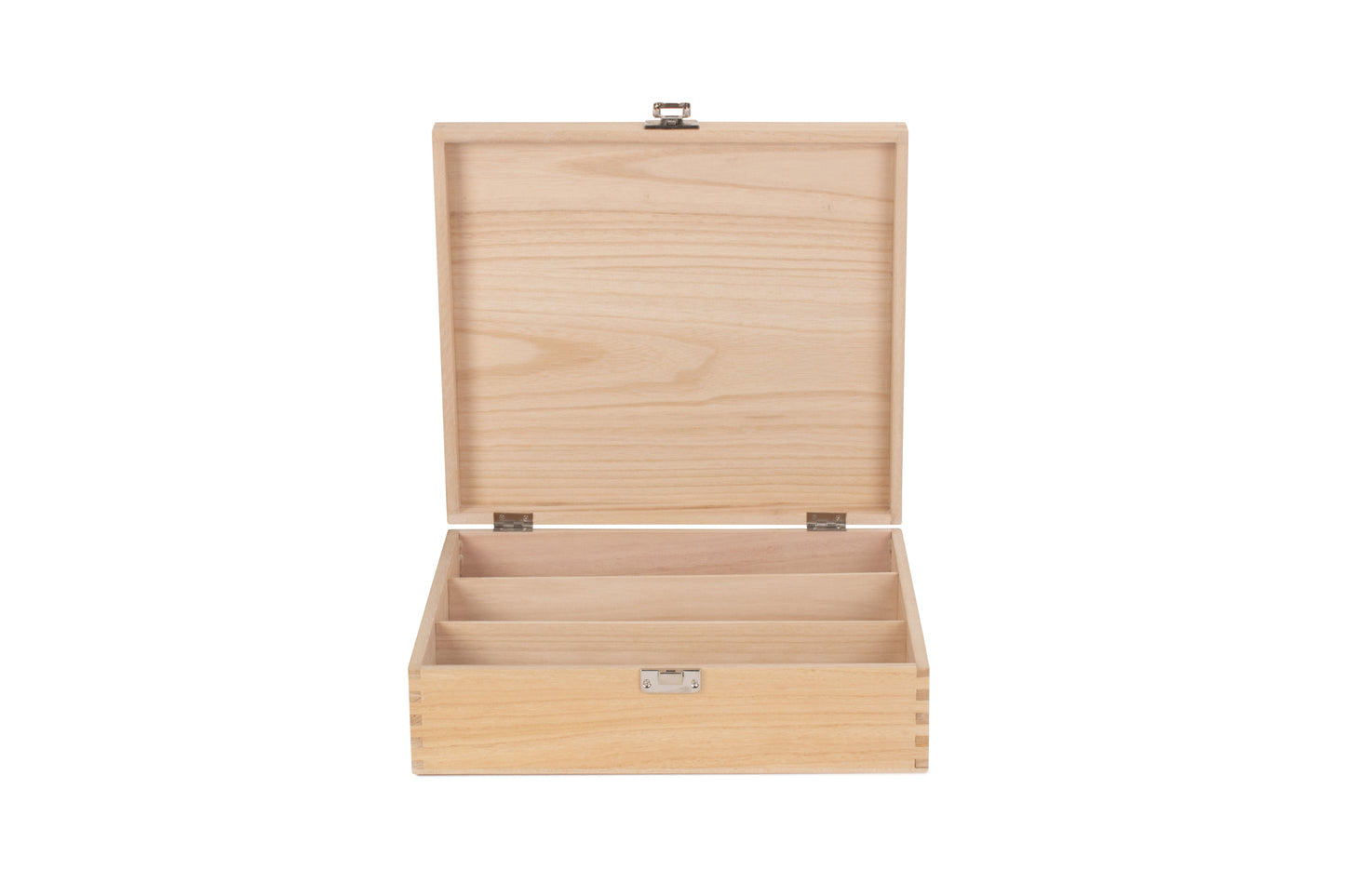 THREE BOTTLE CLEAR VARNISH WOODEN BOX