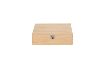 THREE BOTTLE CLEAR VARNISH WOODEN BOX
