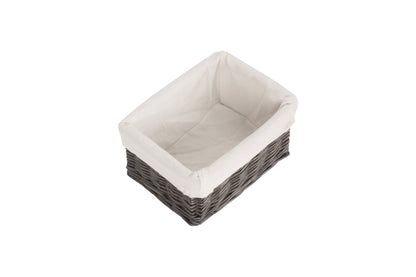 SMALL ANTIQUE WASH FINISH TRAY with LINING
