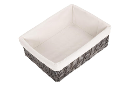 LARGE ANTIQUE WASH FINISH TRAY with LINING