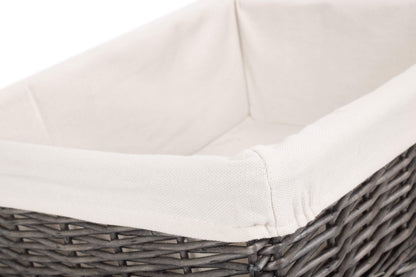 LARGE ANTIQUE WASH FINISH TRAY with LINING
