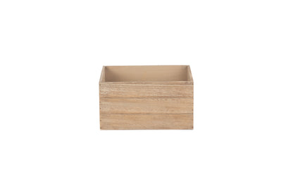 SMALL OAK EFFECT HEART CUT-OUT CRATE
