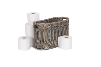 OVAL TOILET ORGANISER BASKET