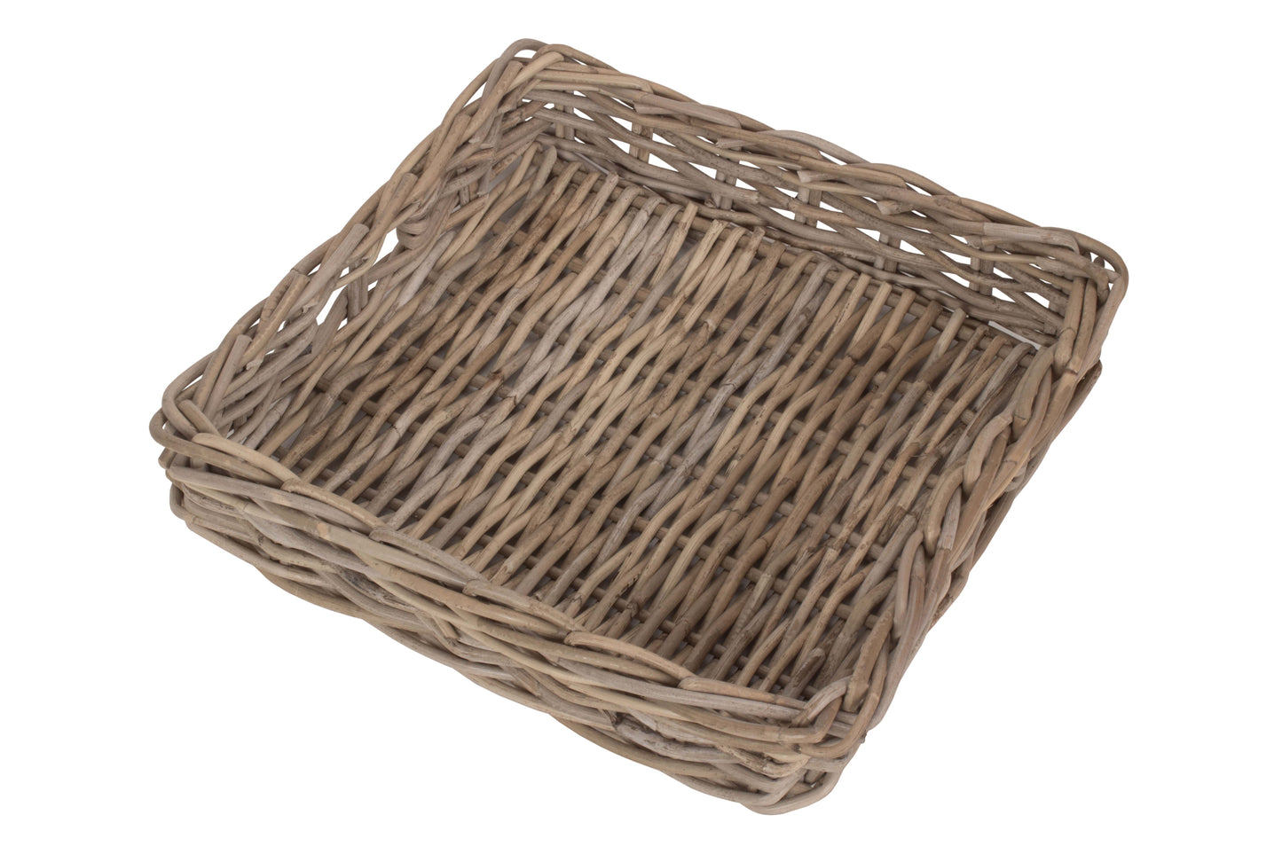 SQUARE RATTAN SERVING BASKET