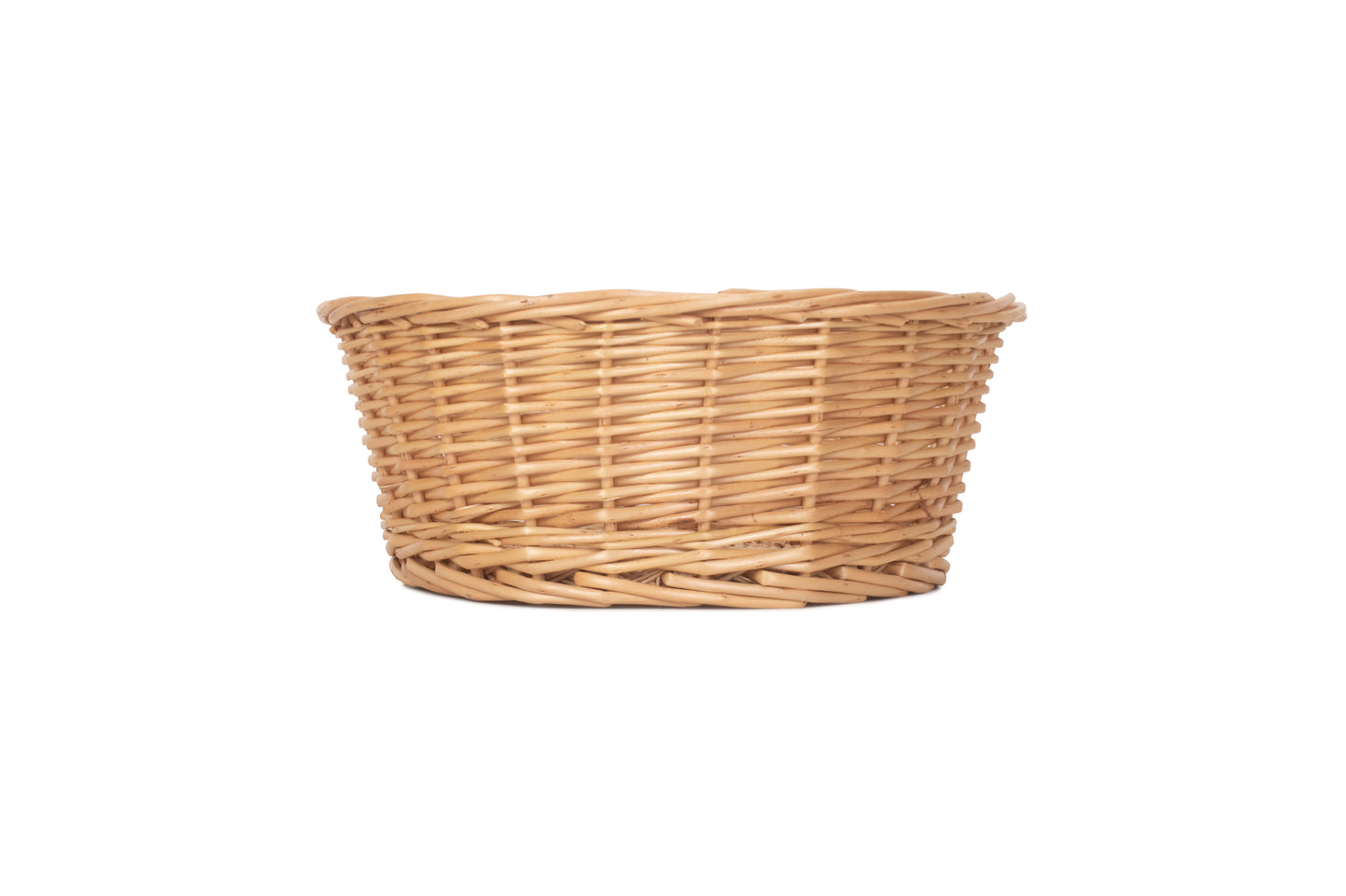 24cm ROUND BUFF WILLOW TAPERED TRAY