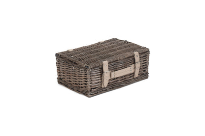14" ANTIQUE WASH SPLIT WILLOW HAMPER