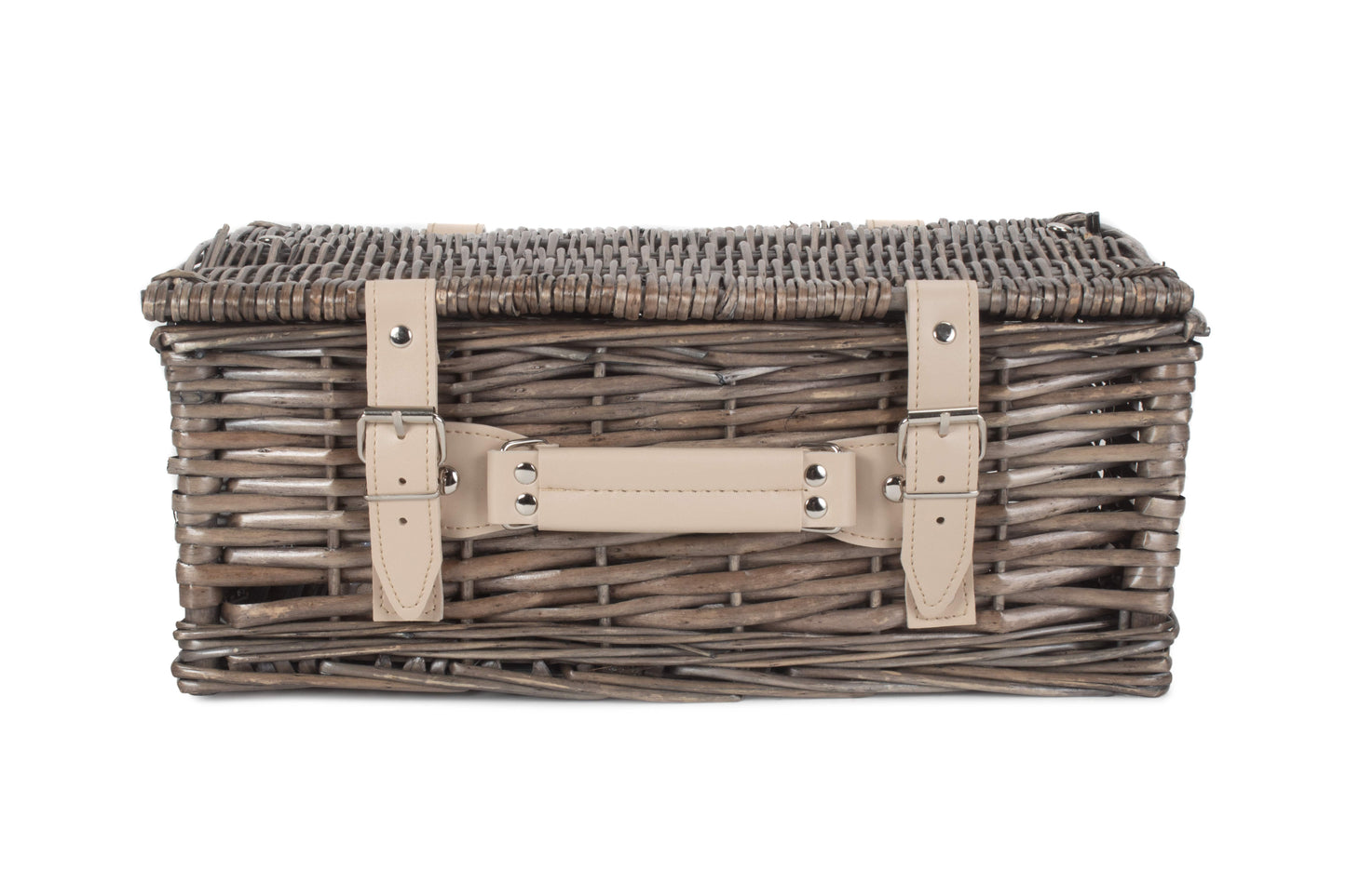 14" ANTIQUE WASH SPLIT WILLOW HAMPER