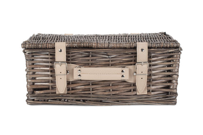 14" ANTIQUE WASH SPLIT WILLOW HAMPER
