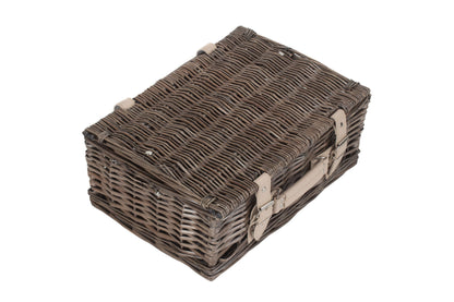 14" ANTIQUE WASH SPLIT WILLOW HAMPER