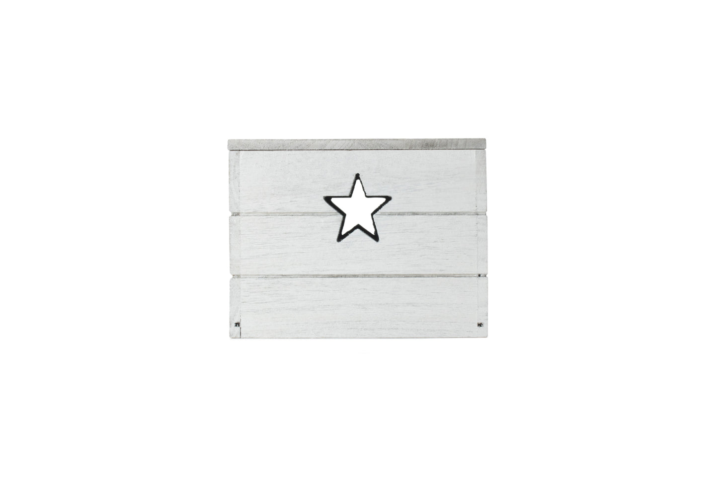 SMALL VINTAGE STAR CUT OUT BOX