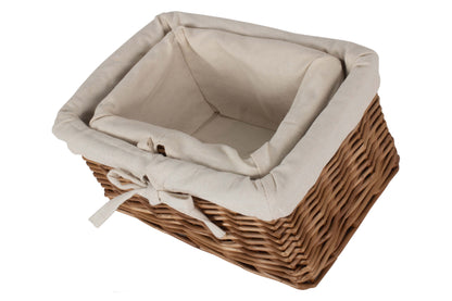 DOUBLE STEAMED AUTUMN WILLOW TRAYS with LINING SET 2