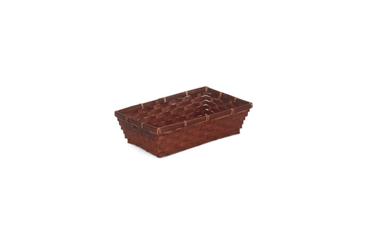 SMALL DARK BROWN BAMBOO PACKING TRAY