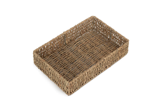 SMALL RECTANGULAR SEAGRASS TRAY