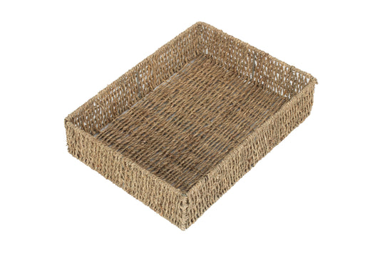 LARGE RECTANGULAR SEAGRASS TRAY