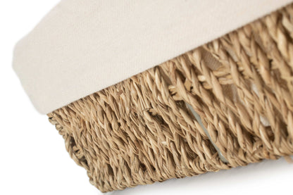EXTRA LARGE LINED RECTANGULAR SEAGRASS TRAY