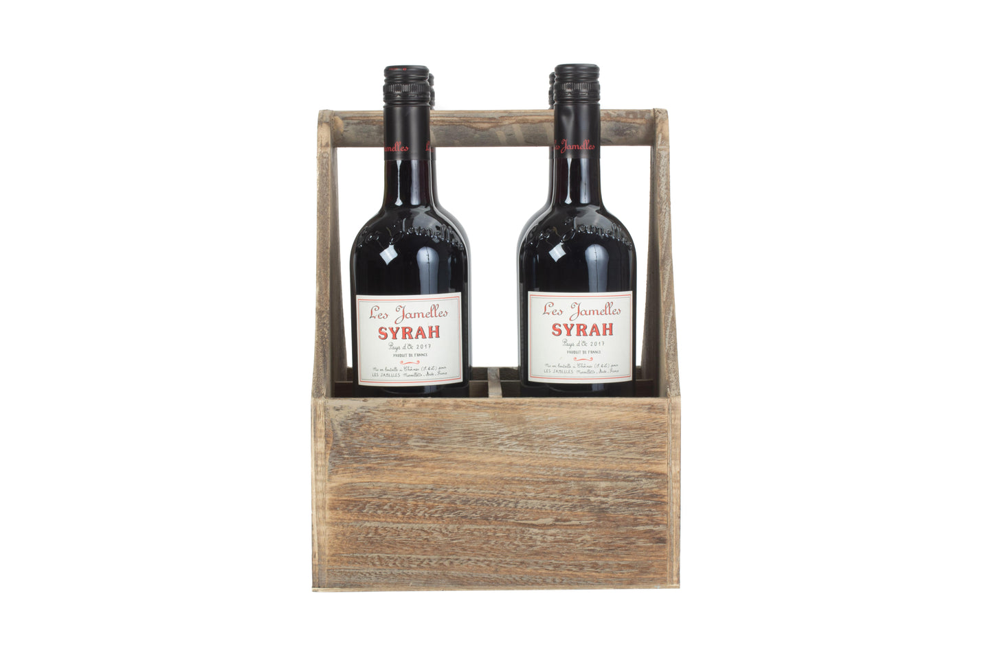 OAK EFFECT 4 BOTTLE CARRIER
