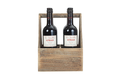 OAK EFFECT 4 BOTTLE CARRIER