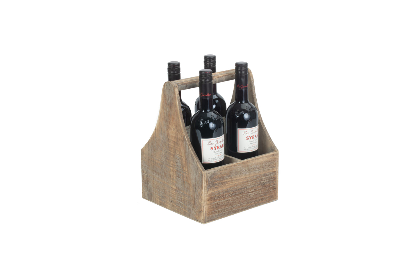 OAK EFFECT 4 BOTTLE CARRIER