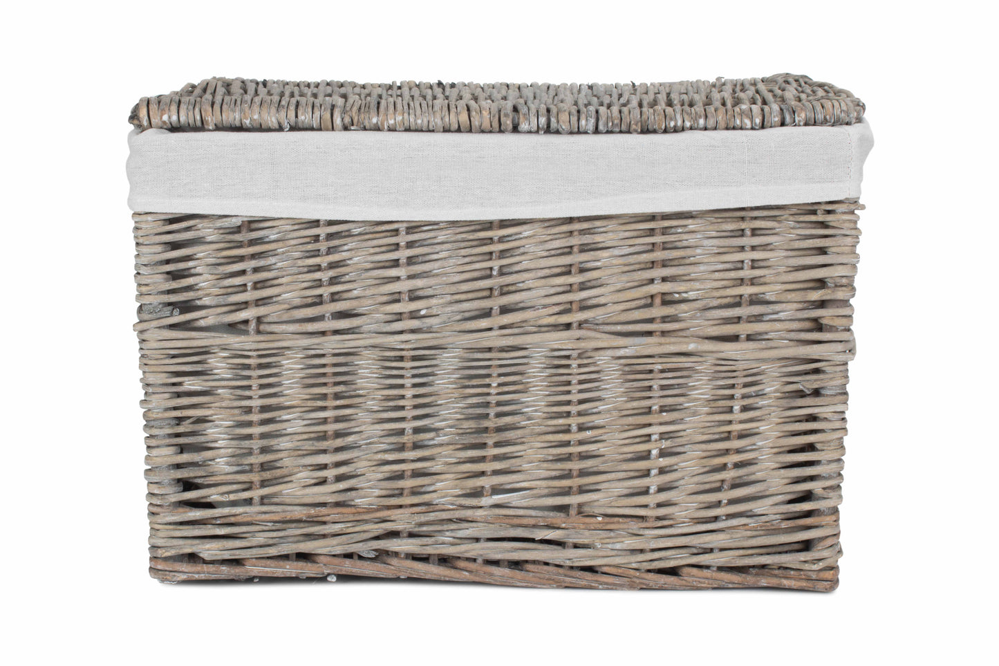 19" GREY WASH STORAGE HAMPER
